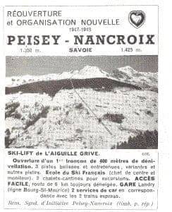Pub pour Peisey-Nancroix 1947