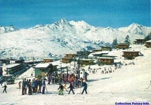 Front de neige de Peisey 1970