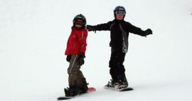 enfants à skis